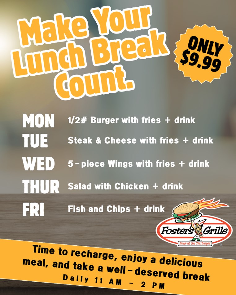 Make Your Lunch Break Count at Foster’s Grille icon